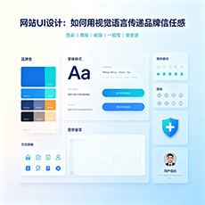 旬阳建站-网站UI设计：如何用视觉语言传递品牌信任感